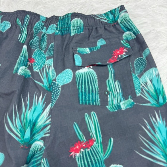 First Wave boy's 14/16 cactus print board shorts swim trunks - Picture 5 of 8